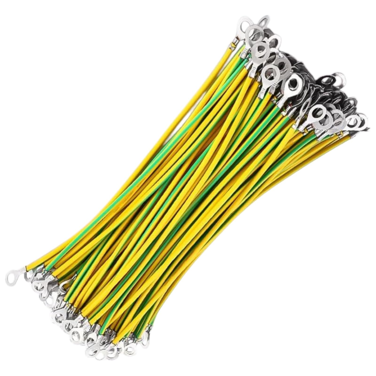 100 szt. Miedzianego kabla połączeniowego z paskiem uziemiającym 4 mm² 6 mm