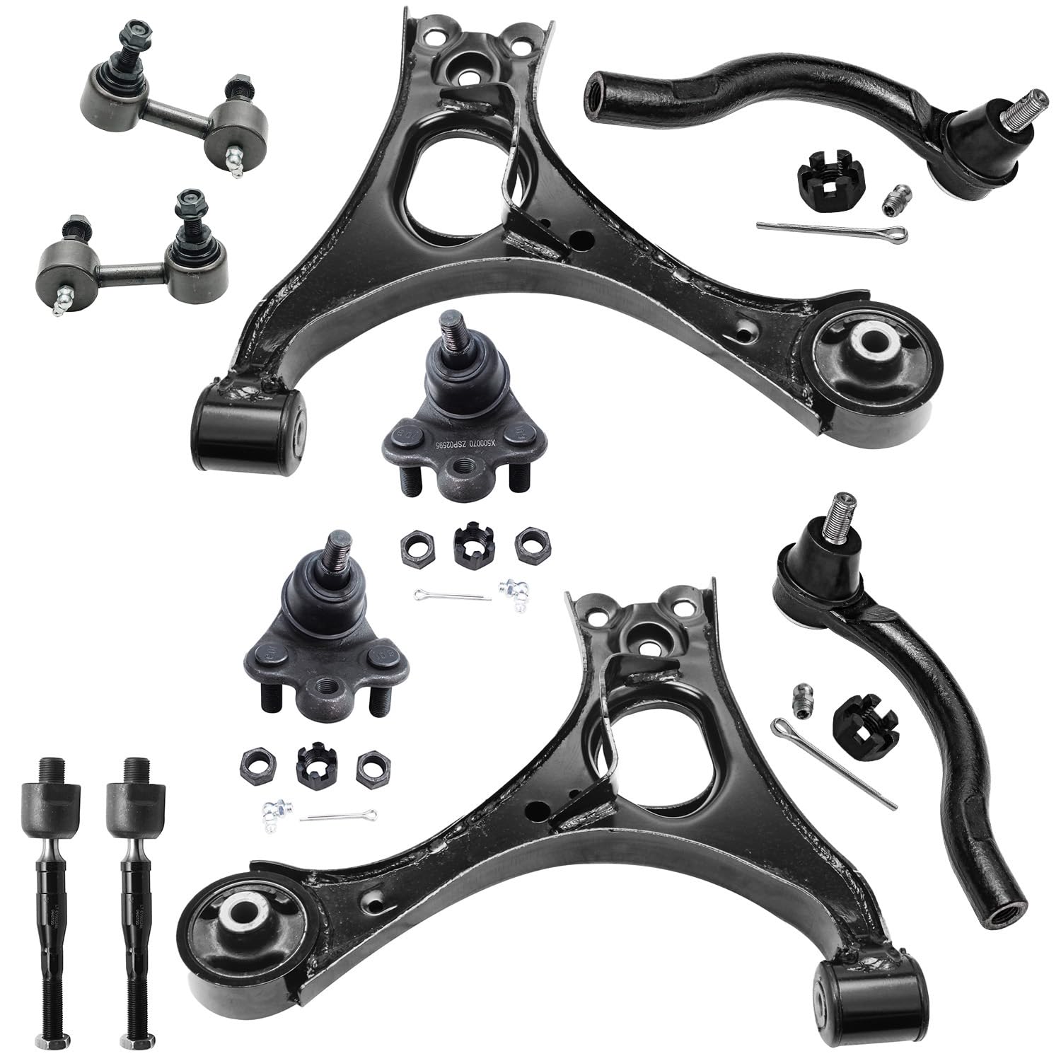Detroit Axle - 1.8L Front End Suspension Kit for 06-11 Honda Civic, 2 Sway