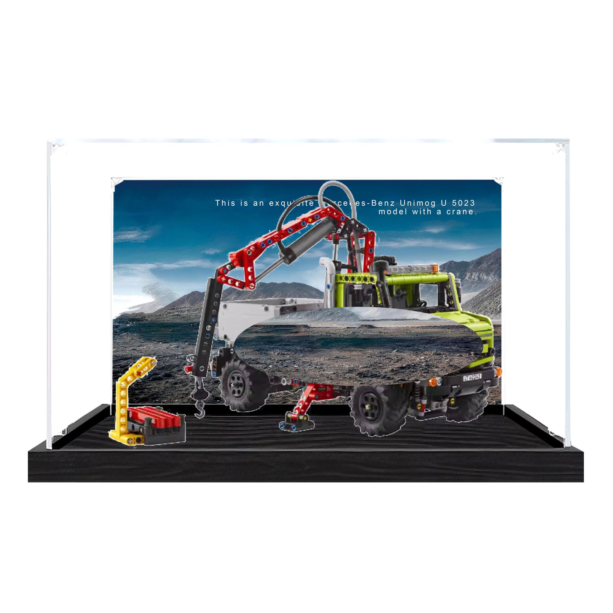 Clear Acrylic Showcase Box for Le-go 42242 Sets (Background 2)