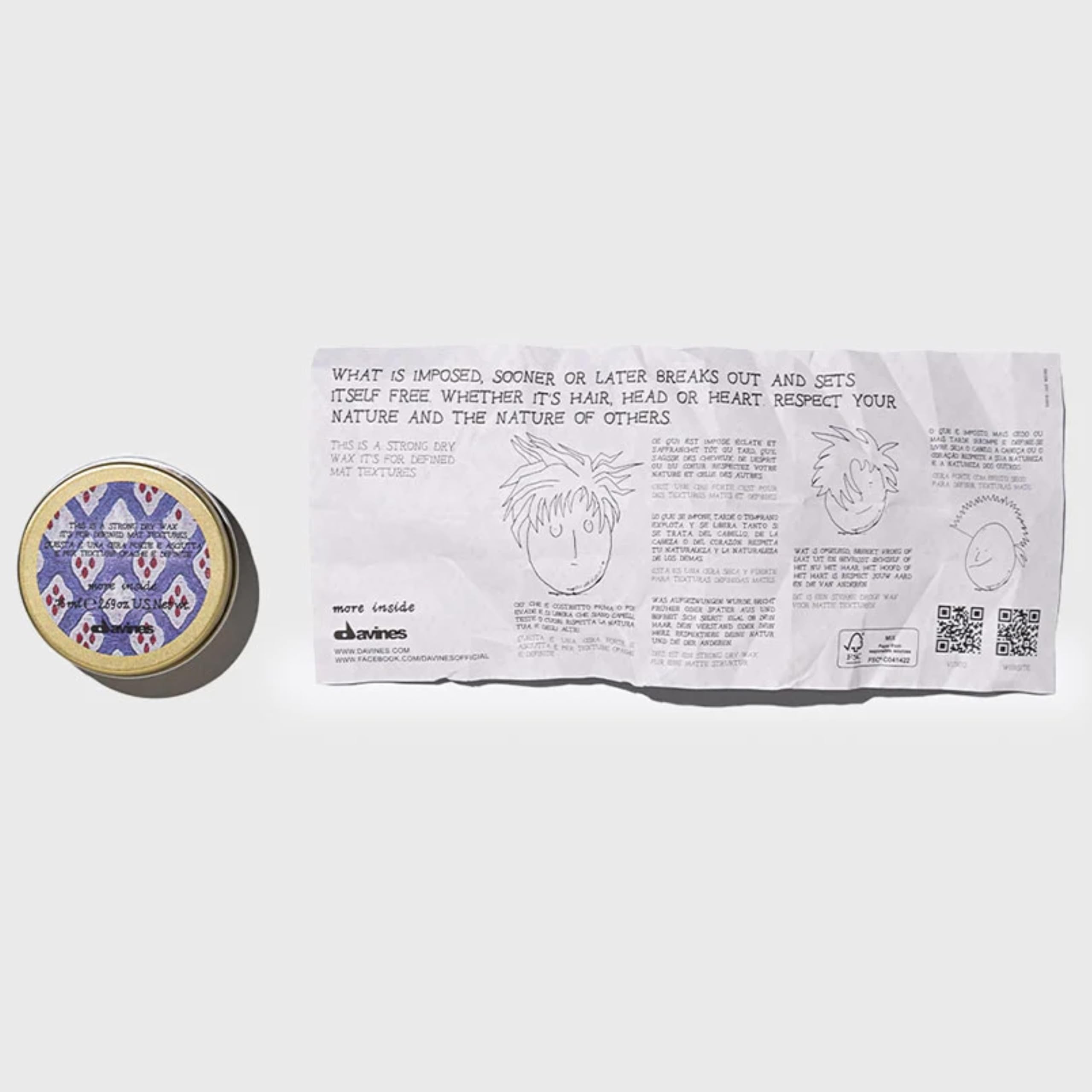 Image secondaire de Davines More Inside Strong Dry Wax 75ml