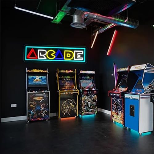 Miniatura 6 de Letrero de neón de arcade para decoración de pared, alimentado por USB, para sala de juegos, cueva de hombre, regalo de adolescentes de arcade, sala