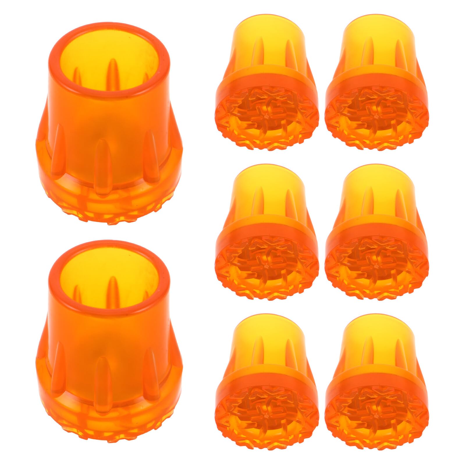 8 Piezas Puntas Antideslizantes para Muletas Almohadillas Resistentes de Caucho Oxford Accesorios para Bastones y Andadores Seguridad y Absorción de Impactos para Usuarios Mayores