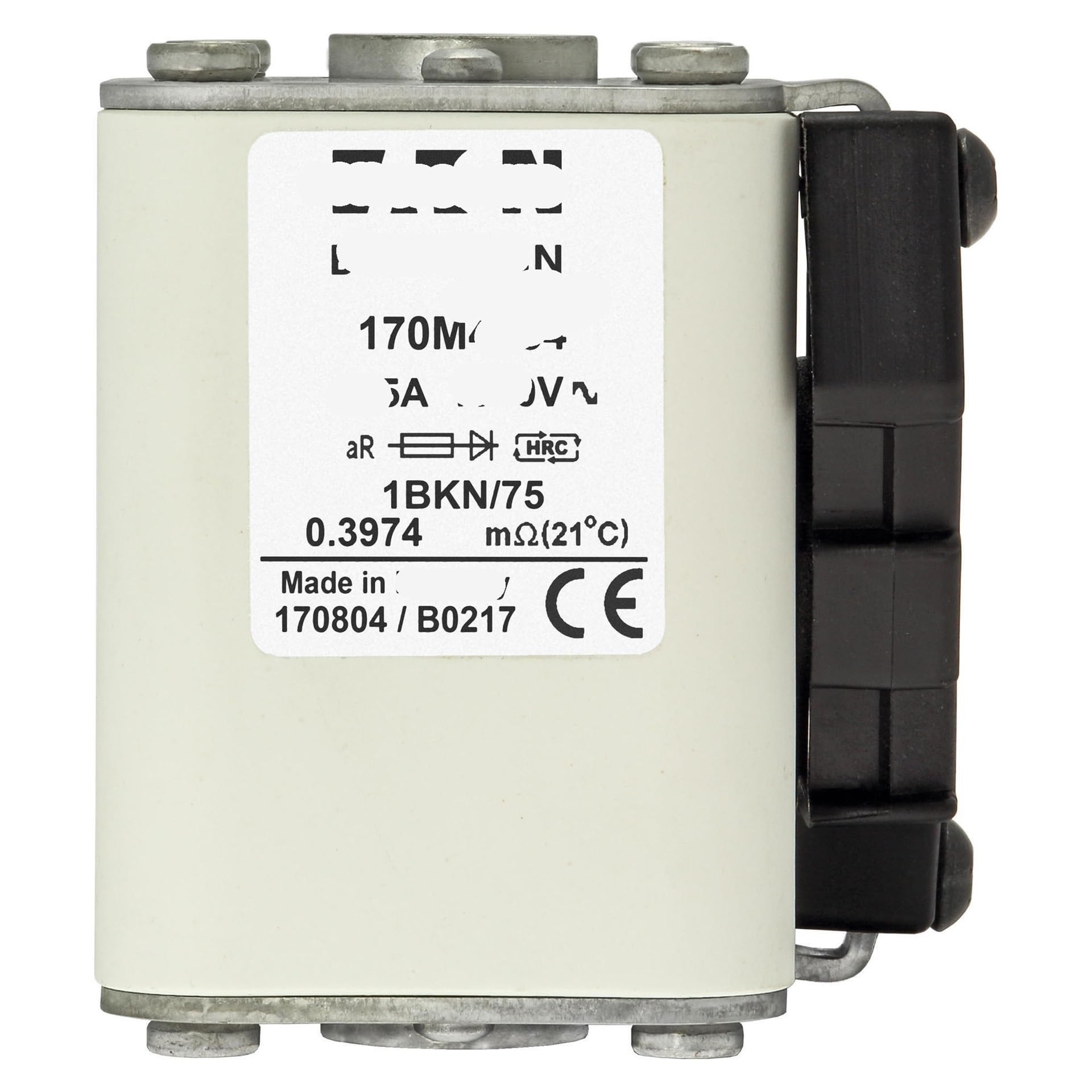 Fusible de cubo estándar europeo 170M4953 con cómodo sistema de instalación de extremo