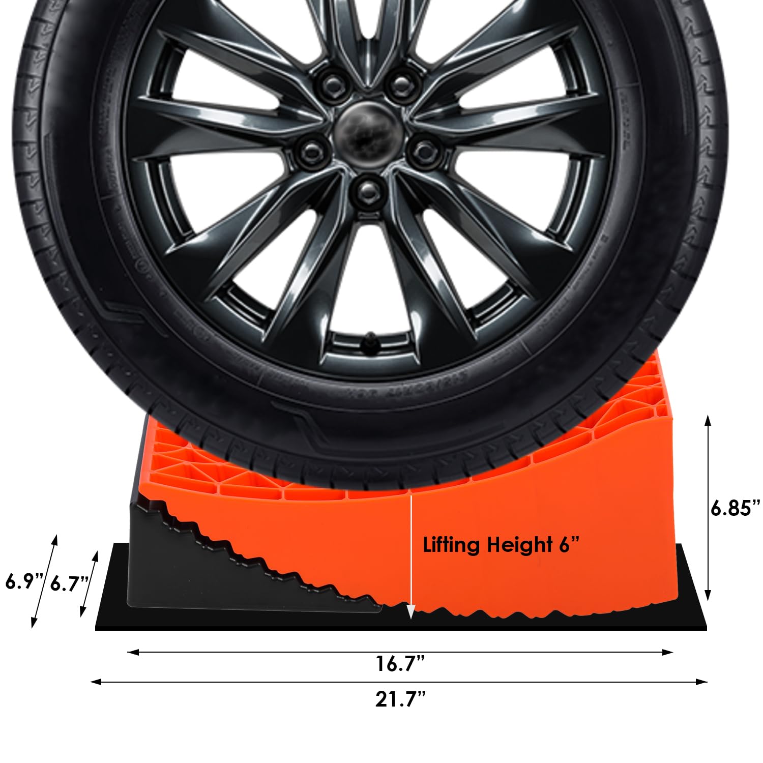 KATSU Tools Rampes de nivellement pour caravanes et Camping-Cars, Blocs de 6 Pouces, Levage Extra-Haut, capacité de 13,5 tonnes pour Camping-Car, fourgonnette, remorque