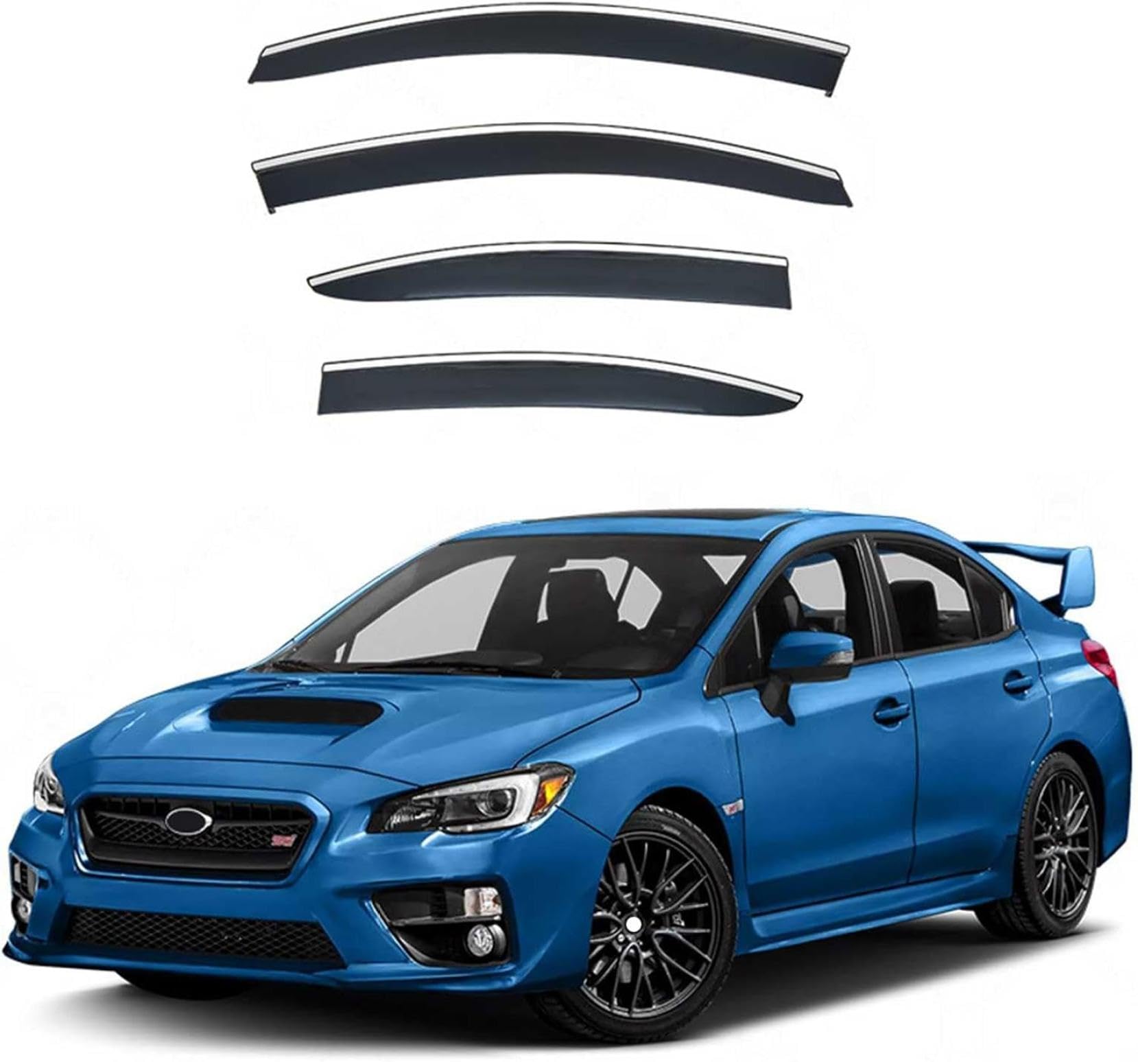 Amazon | 車用サイドバイザー スバルWRX VA系 セダン2014年8月-2021年1