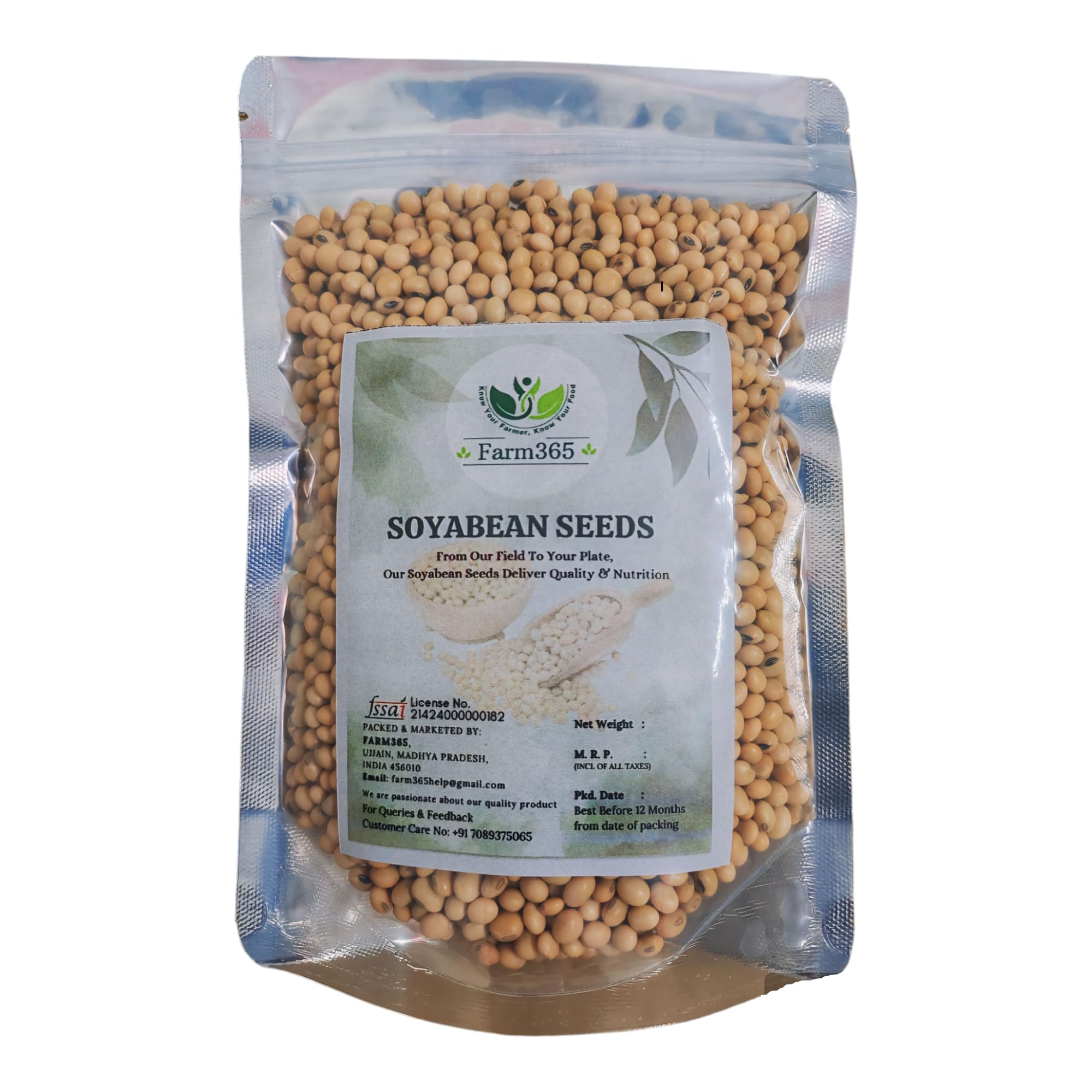 Farm365 Whole Soyabean Seeds - Source Of Dietary - High Fiber And Protein, Rich In Antioxidants, Fresh Pulses Whole Yellow Soyabean Dana - Soybean Granules (900gm) (B0D46SSCDH) Amazon Price History, Amazon Price Tracker