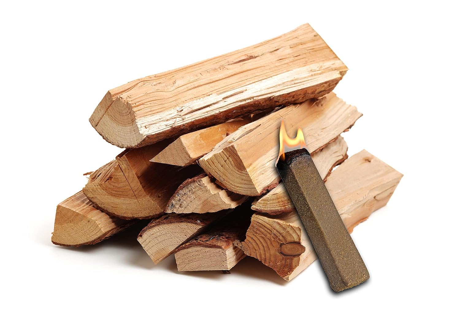 Meejon Seasoned Firewood by Home/Kiln Dried Premium Oak Firewood/Hardwood, Kiln Dried firewood for Outdoor fire pits, Wood Burning stoves, and Campfires. Comes in 25LB Bundles