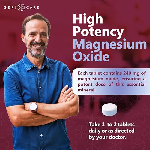 Miniatura 4 de Geri-Care Pharmaceuticals 634-12 tabletas de óxido de magnesio 400mg 120 TBbotella