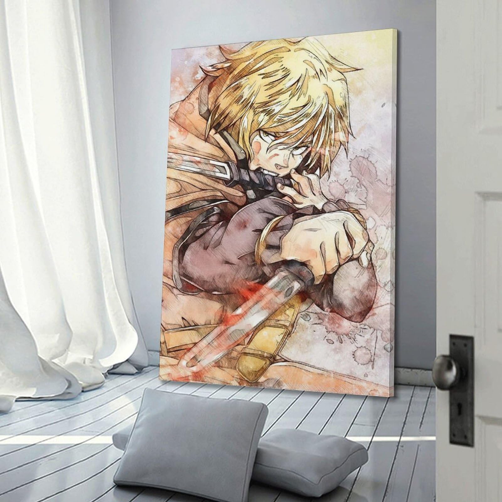 V BY N Vinland Saga Japan Anime Manga poster vintage kunst cover kamerdecoratie esthetische slaapkamer decor canvas posters voor slaapkamer 40 x 60 cm stijl