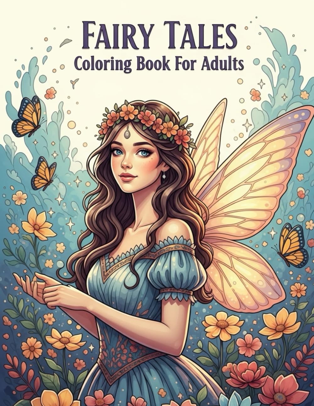 Fairy Tales Coloring Book For Adults: Enchanted Fairy Princesses And Magical Fantasy Activities For Relaxation, Stress Relief And Creativity