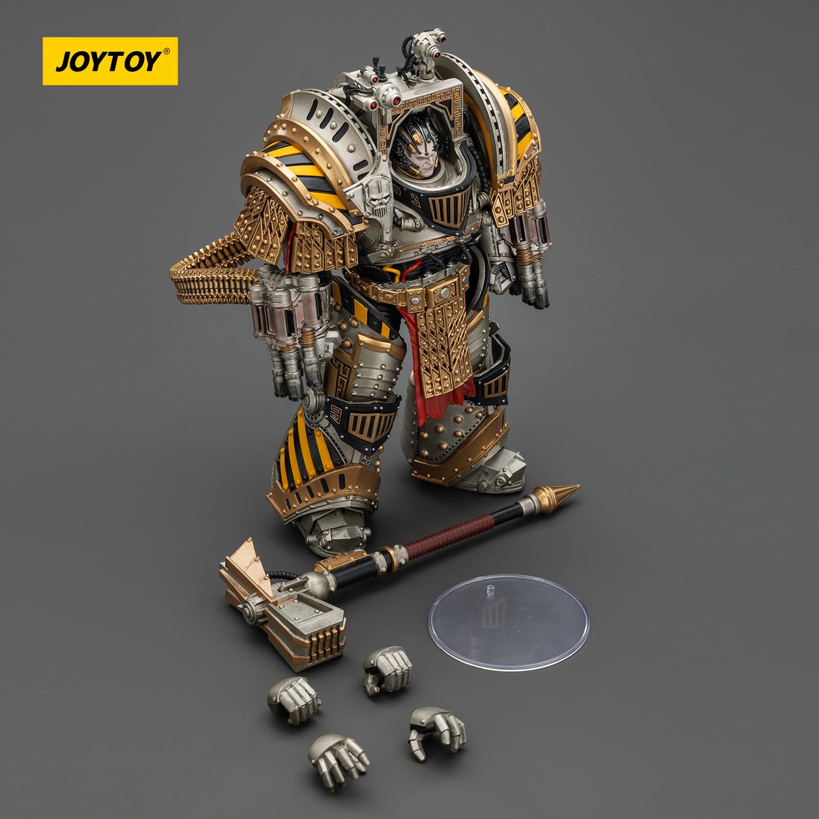 JoyToy Warhammer 40k Guerreros de Hierro Perturabo, Primarca de la lVª Legión, figura de acción a escala 1/18, colección que combina valor y diversión de juego