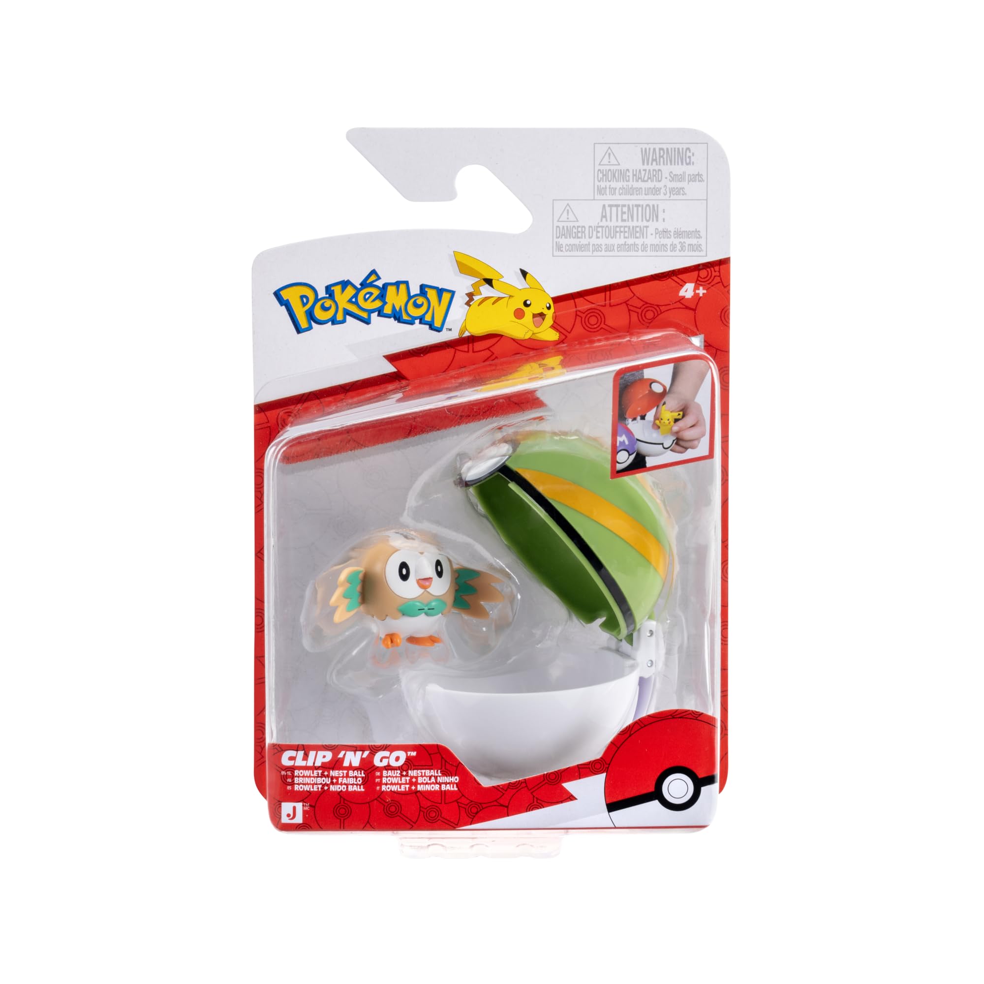 Pokémon PKW4612 Clip 'n'Go Poké Ball Bauz & Nestball