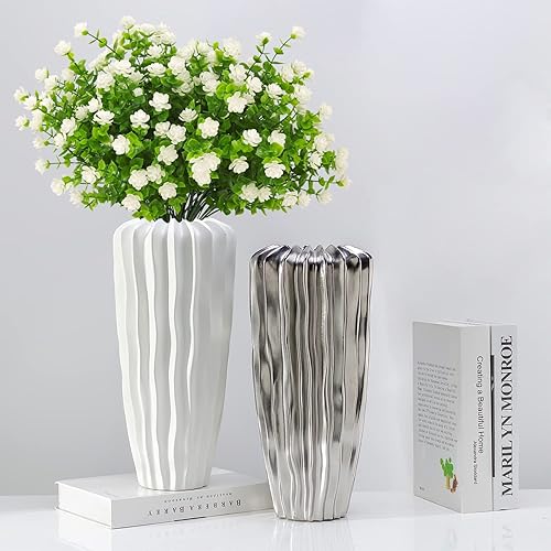 Miniatura 4 de Flores artificiales para exteriores, flores falsas resistentes a los rayos UV, 20 paquetes de plantas falsas para exteriores, flores de plástico,