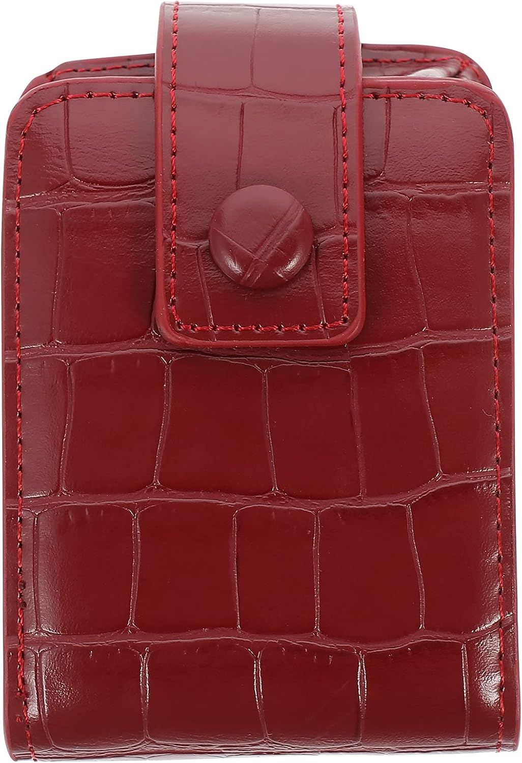 Beavorty Mini Lipstick Pouch PU Leather Cosmetic Bag with Mirror