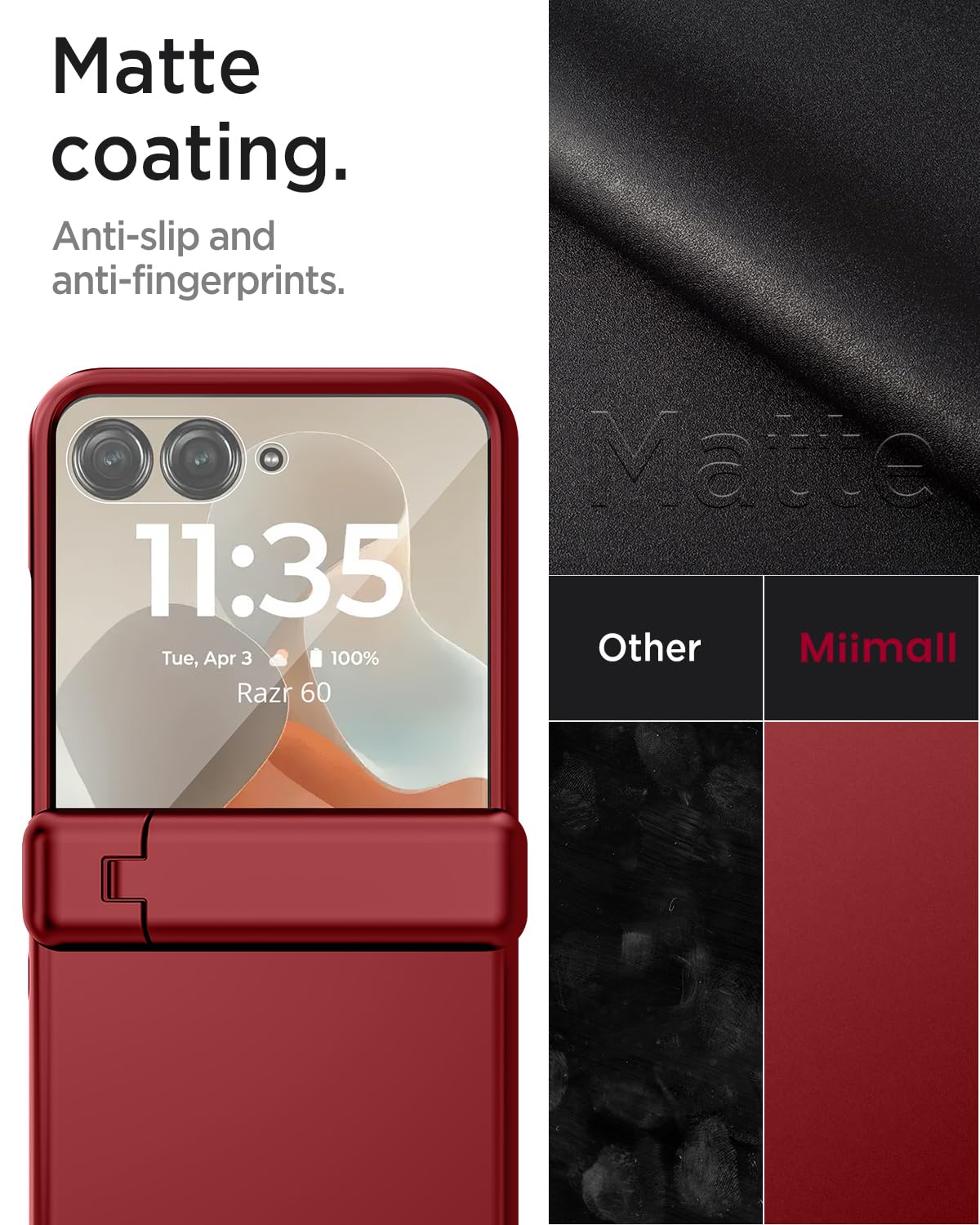 Amazon.com: Miimall Slim Case for Moto Razr 2025 with Hinge