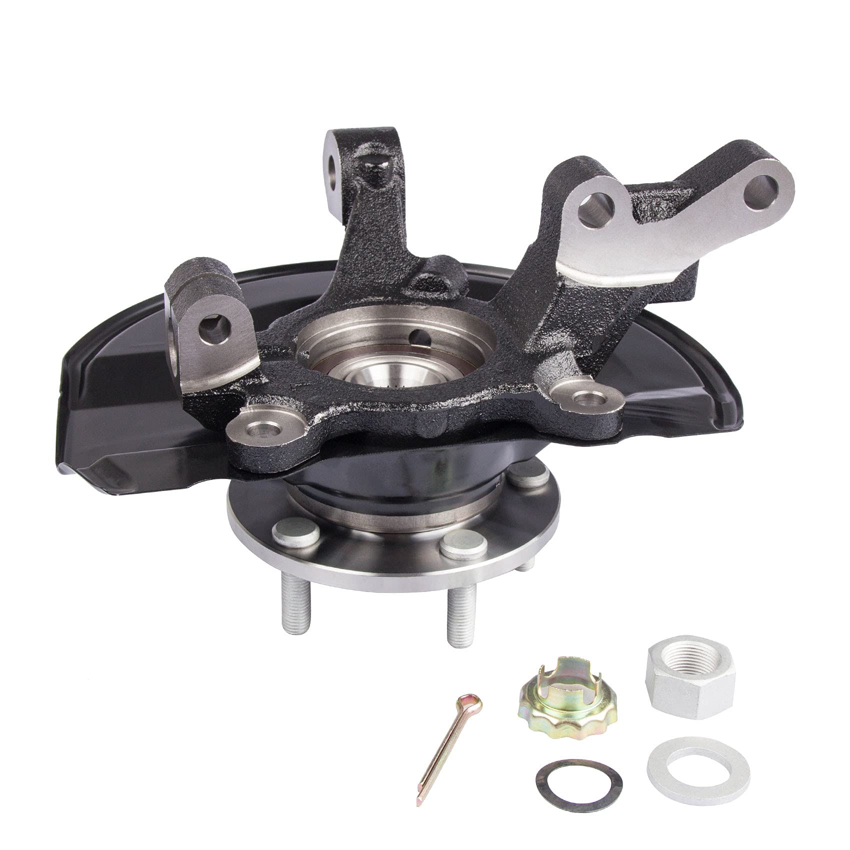 Photo 1 of Steering Knuckle Assembly Front Left Driver Side Compatible with Dodge Caliber 2008-2012 Jeep Compass Patriot 2007-2017 Replace 68088499AA 698-411