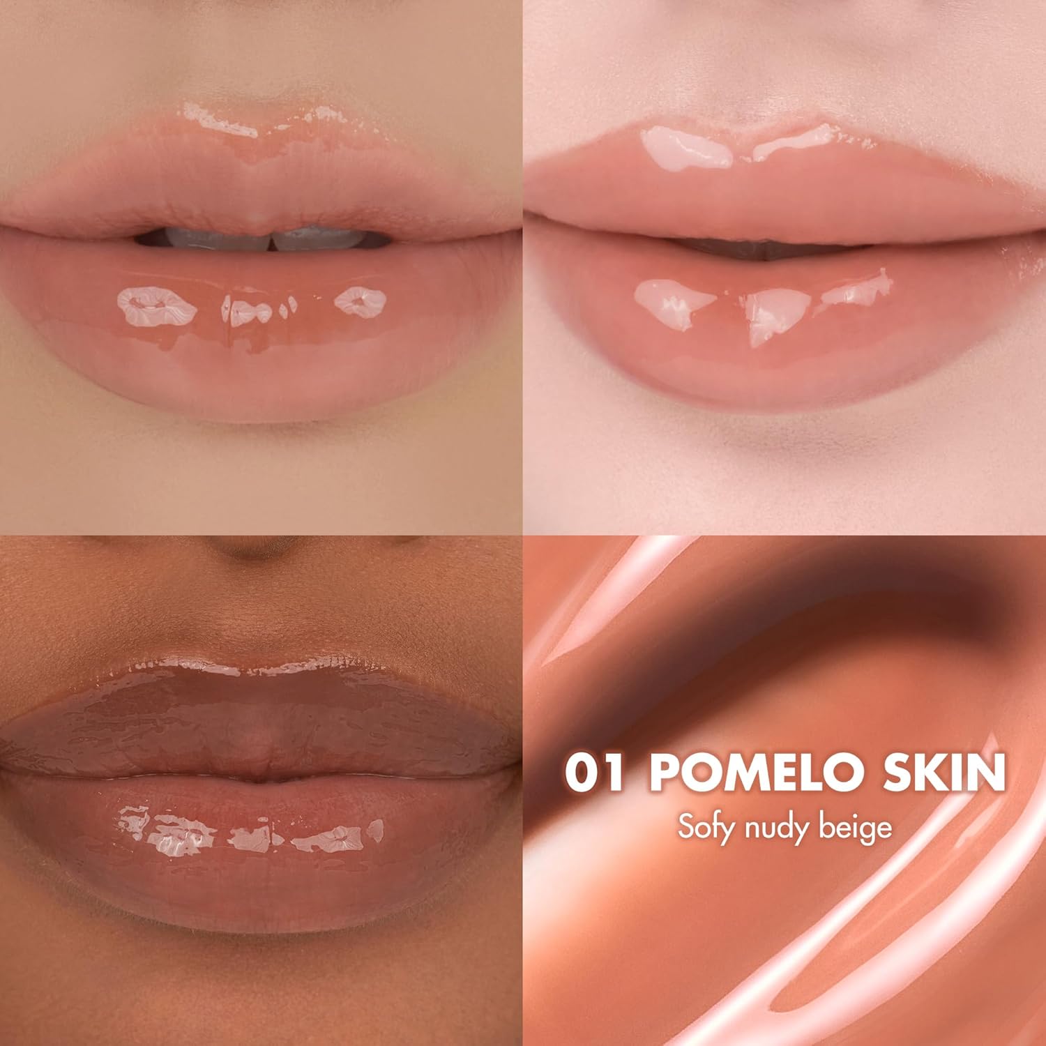 rom&nd THE JUICY LASTING TINT 01 Pomelo Skin - K-Beauty Candied Gloss Lip Stain for Plump, Hydrated, Long-Lasting Shine - Image 2