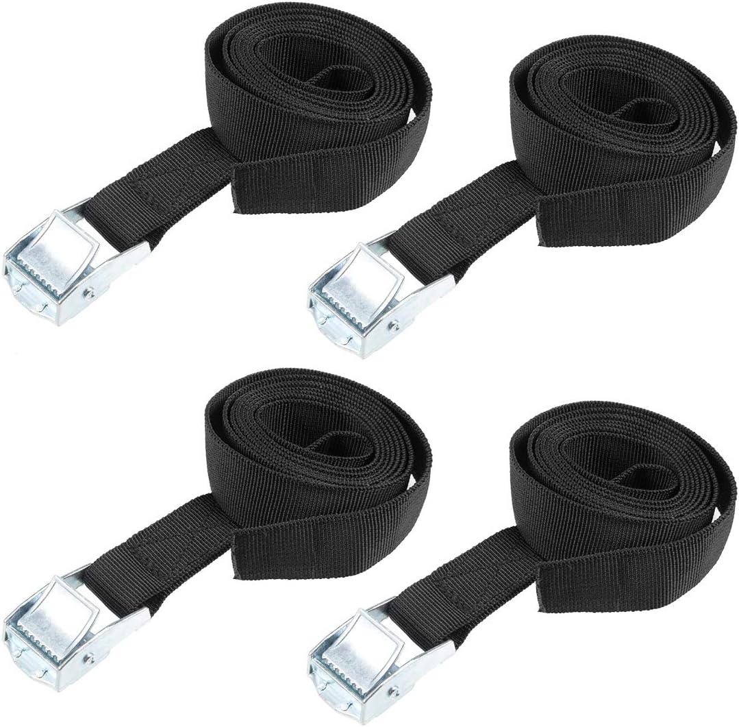uxcell Tie Down Strap Cam Buckle Lashing Strap 1" x 5Ft 176lb 80Kg Load