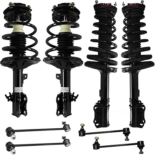 Miniatura 96 de Detroit Axle - Kit de puntales delanteros de 6 piezas para Chevrolet Aveo Aveo5 Pontiac G3 Wave, barra estabilizadora, varillas de acoplamiento