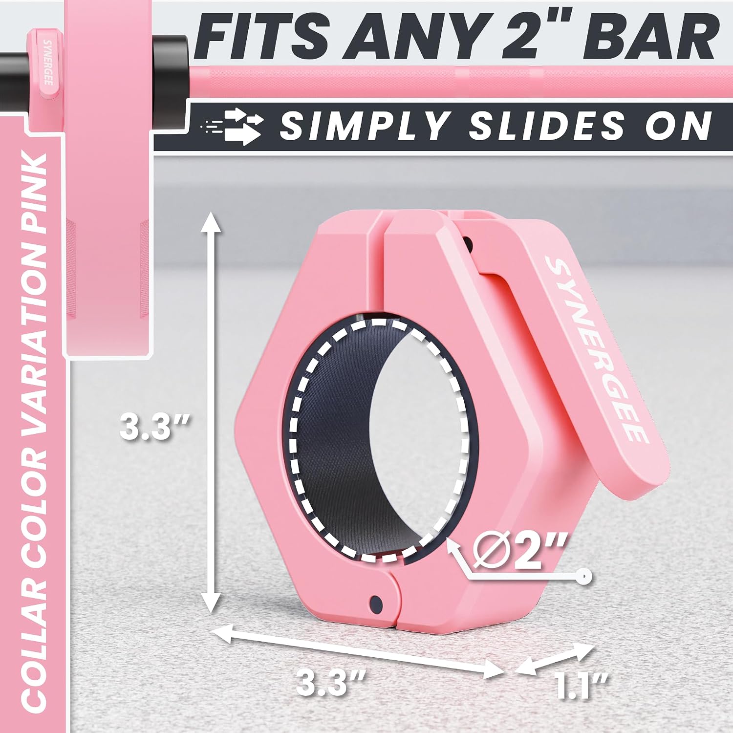 Synergee Magnetic Barbell Collars – 2" Olympic Locking Clips