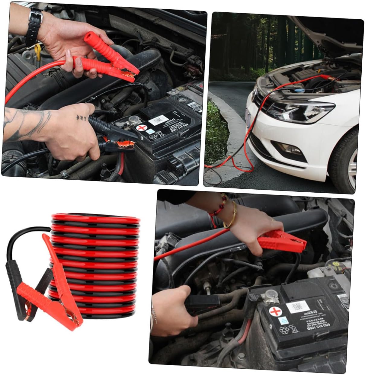 Car Battery Jumper Cables Kit Heavy Duty Automotive Booster Cables for Starting Portable and Design Fits All Car Models