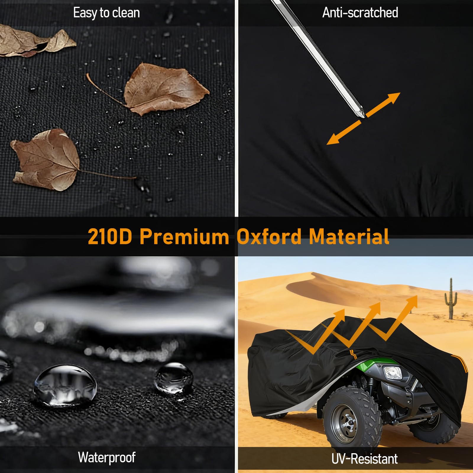 Housse pour Quad pour CF Moto CForce 800 820 850 Touring,Bâche pour Quad,ATV Quad Cover étanche Bâche Protection Contre Neige, Pluie, UV Poussière Exterieur Bache