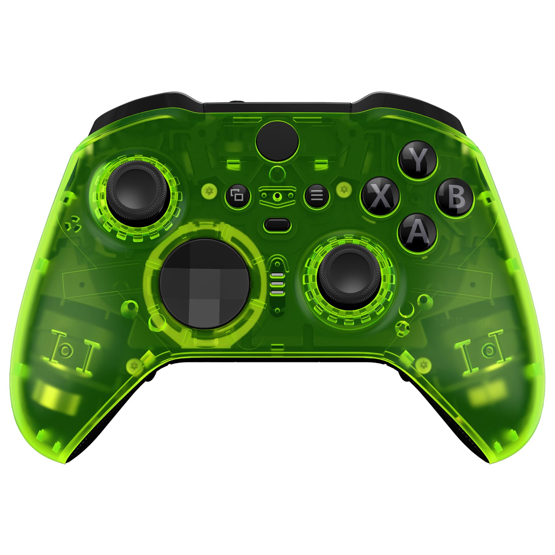 eXtremeRate Carcasa para Xbox One Elite Protectora Placa Frontal Reemplazo Kit Cubierta Shell Funda para Xbox One Elite Series 2 Modelo 1797 Mando-Incluye Anillos de Joysticks(Bluebell Gradiente) — view 19