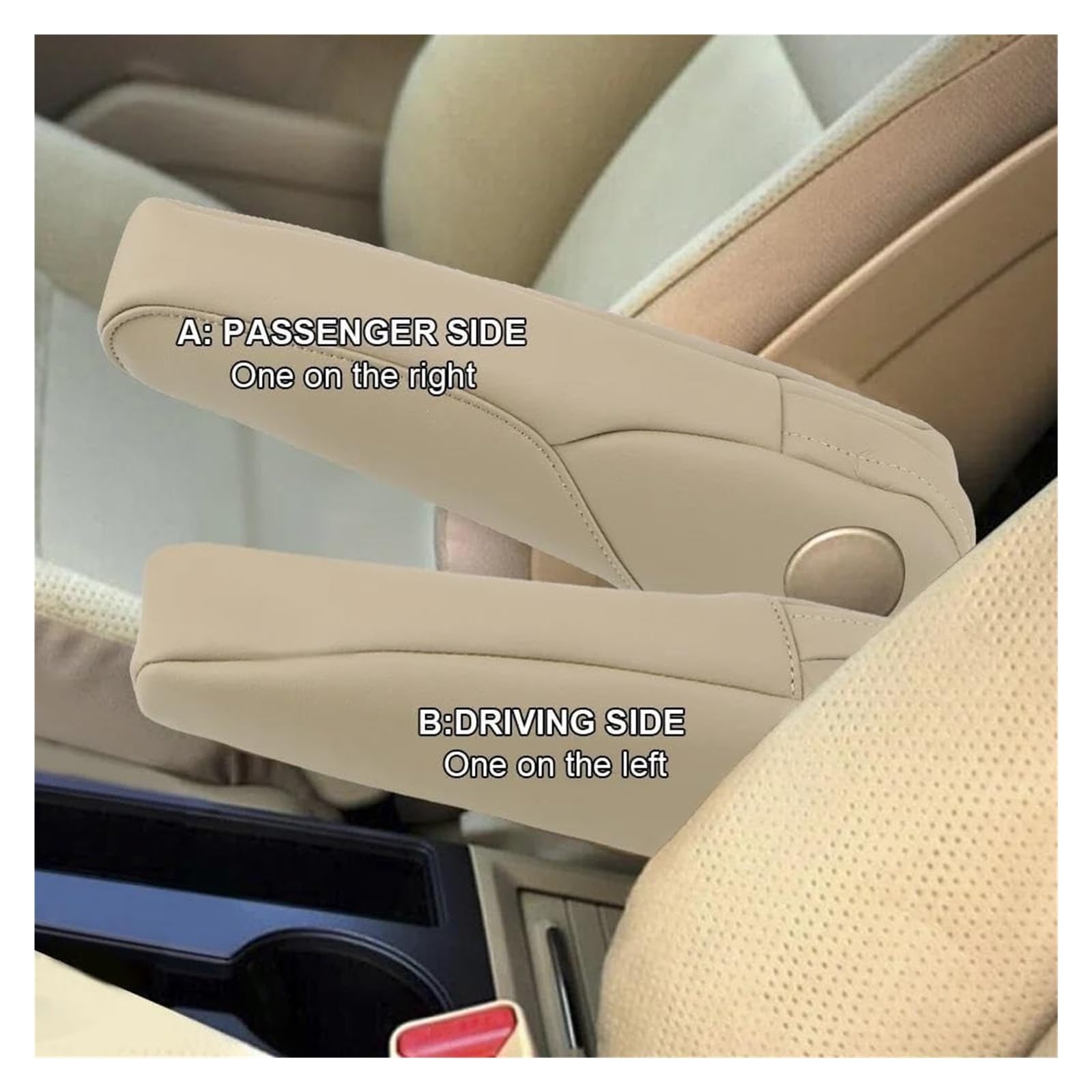 Bracciolo Centrale Per CRV 2007 2008 2009 2010 2011 2012 Bracciolo Sedile Maniglia Copertura Decorazione Interni Microfibra Accessori Auto(Red Line(for 2007-2009))