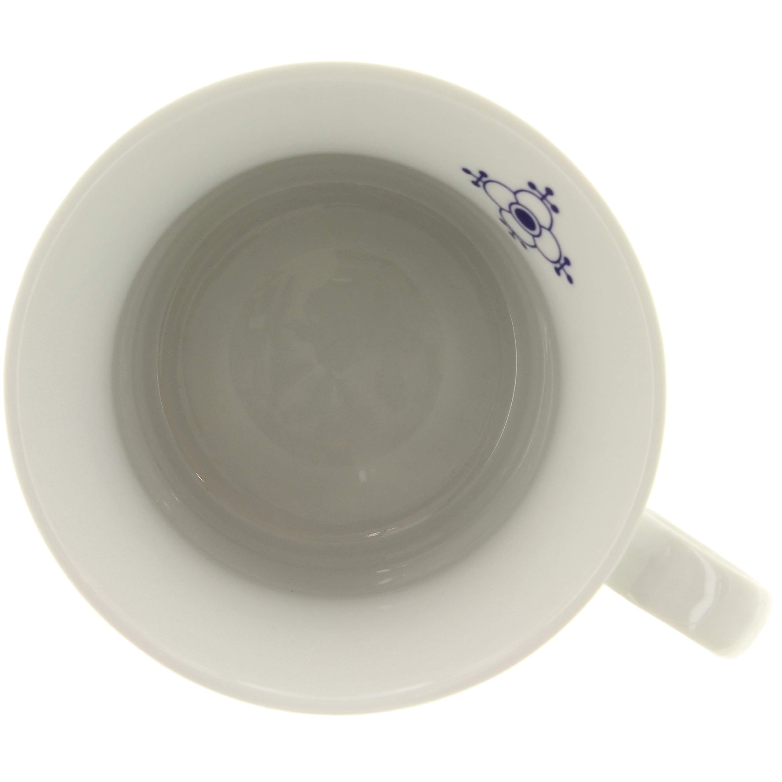 Ocean Line Wilhahn Klönbecher 'Indisch Blau' – Herrenbecher Aus Porzellan, Ca. 0,3 L, Mit Strohblumen-Muster