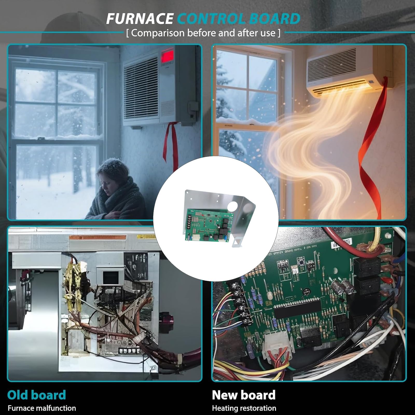 Generico 031-01972-000 Scheda Controllo Forni Sostituzione Scheda Controllo Forni a Risparmio Energetico per Impianti Riscaldamento Sostituzione Circuito Accensioni