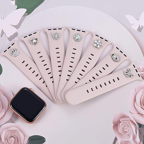 Miniatura 6 de Lewungiu Correa deportiva con 7 juegos de tachuelas compatibles con correas de Apple Watch de 1.614in, 1.575in, 1.496in, para mujeres y hombres,