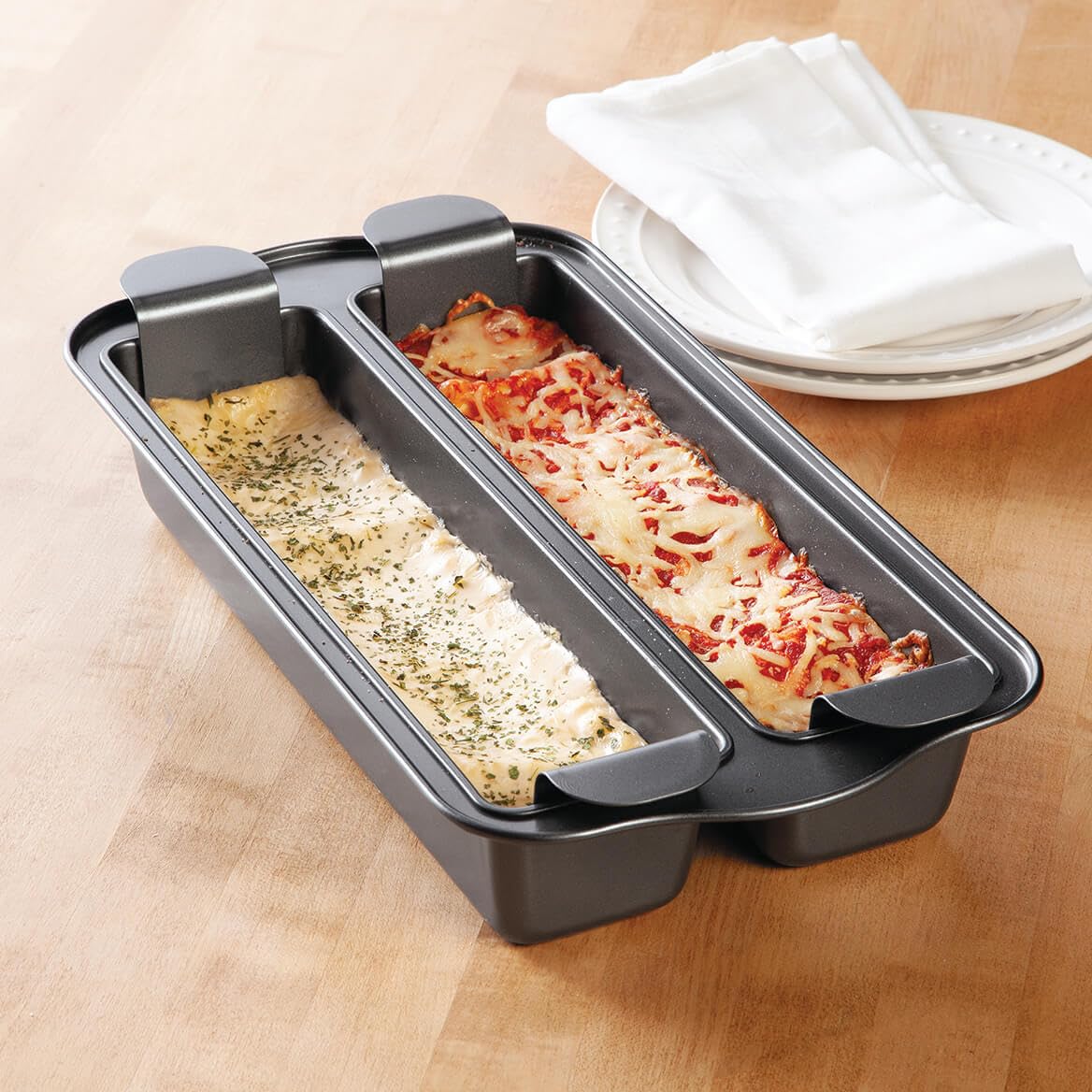 Fox Valley Traders Nonstick Double Row Lasagna Pan by Home Marketplace