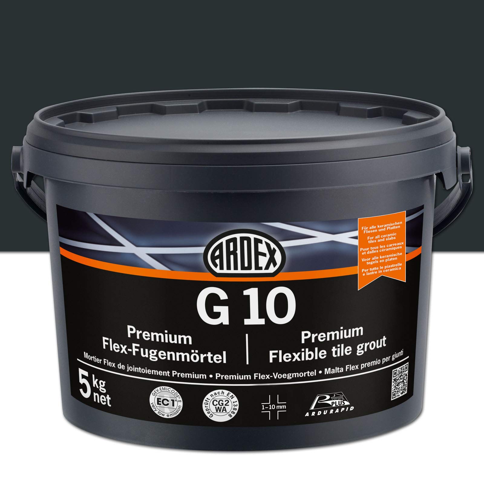 Ardex G10 Premiumfuge Fugenmörtel Flexmörtel 5kg (anthrazit)