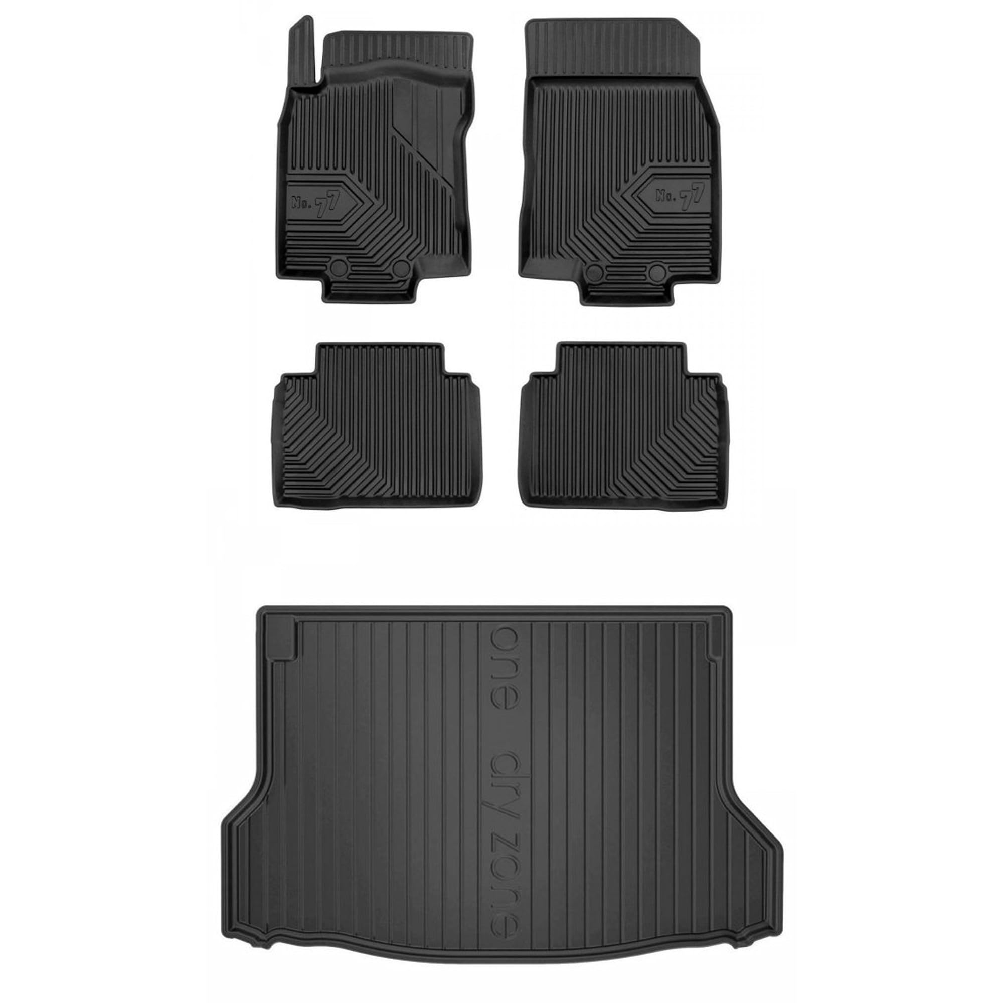 Tappetini Gomma Auto Per Nissan X-Trail III T32 (2013-2021) | Set Antiscivolo 4 Pezzi | Protezione Totale Per Tutte Le Stagioni