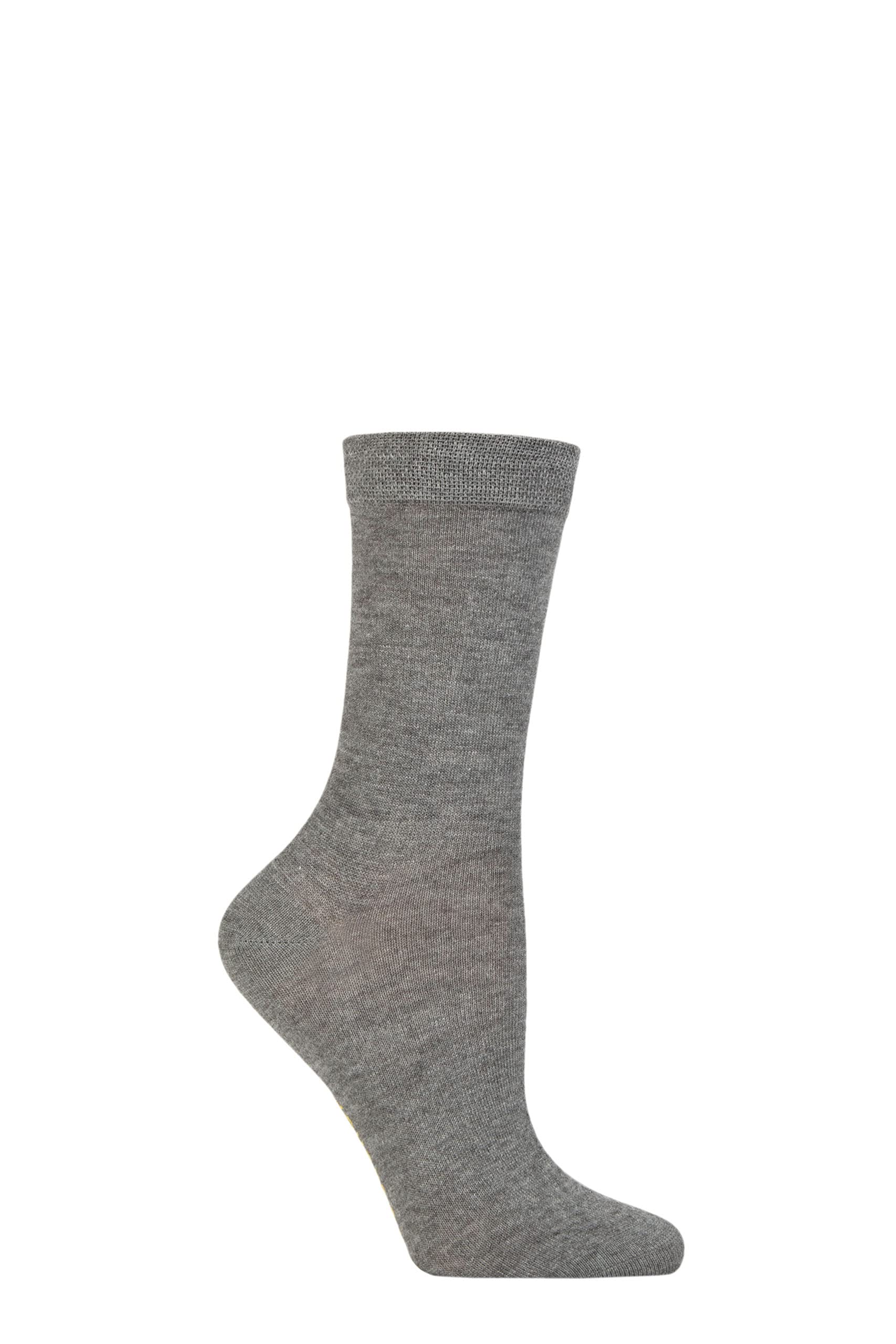 Sockshop Women's Fade To Grey Colour Burst Vibrant Bamboo Socks With Smooth Toe Seams Pack Of 1 4-8