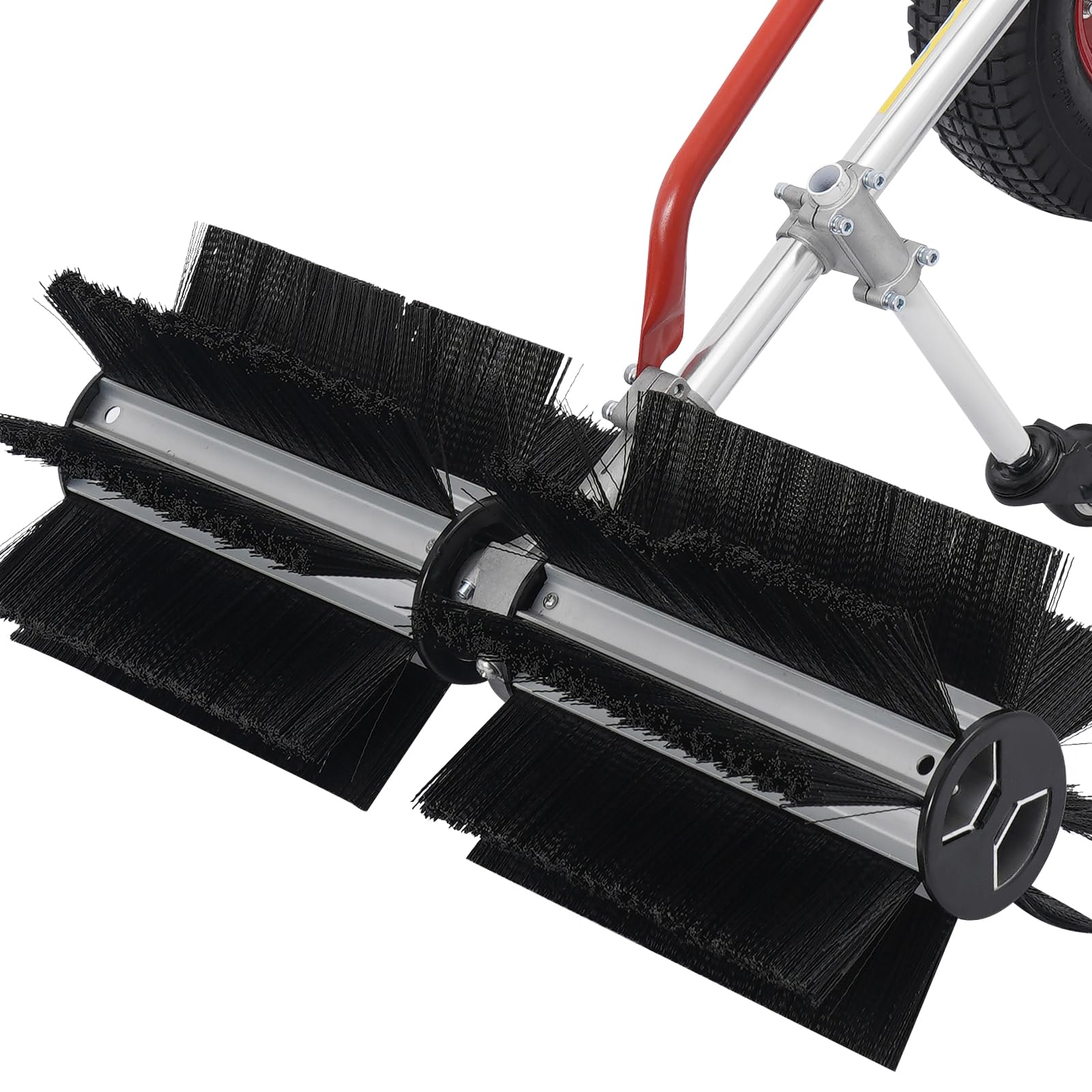 43CC Kehrmaschine Benzin, Benzinkehrmaschine, 2-Takt-Motor mit 8500 U/min, Benzinmotor-Besen, zum Reinigen von Kunstrasen und Straßen