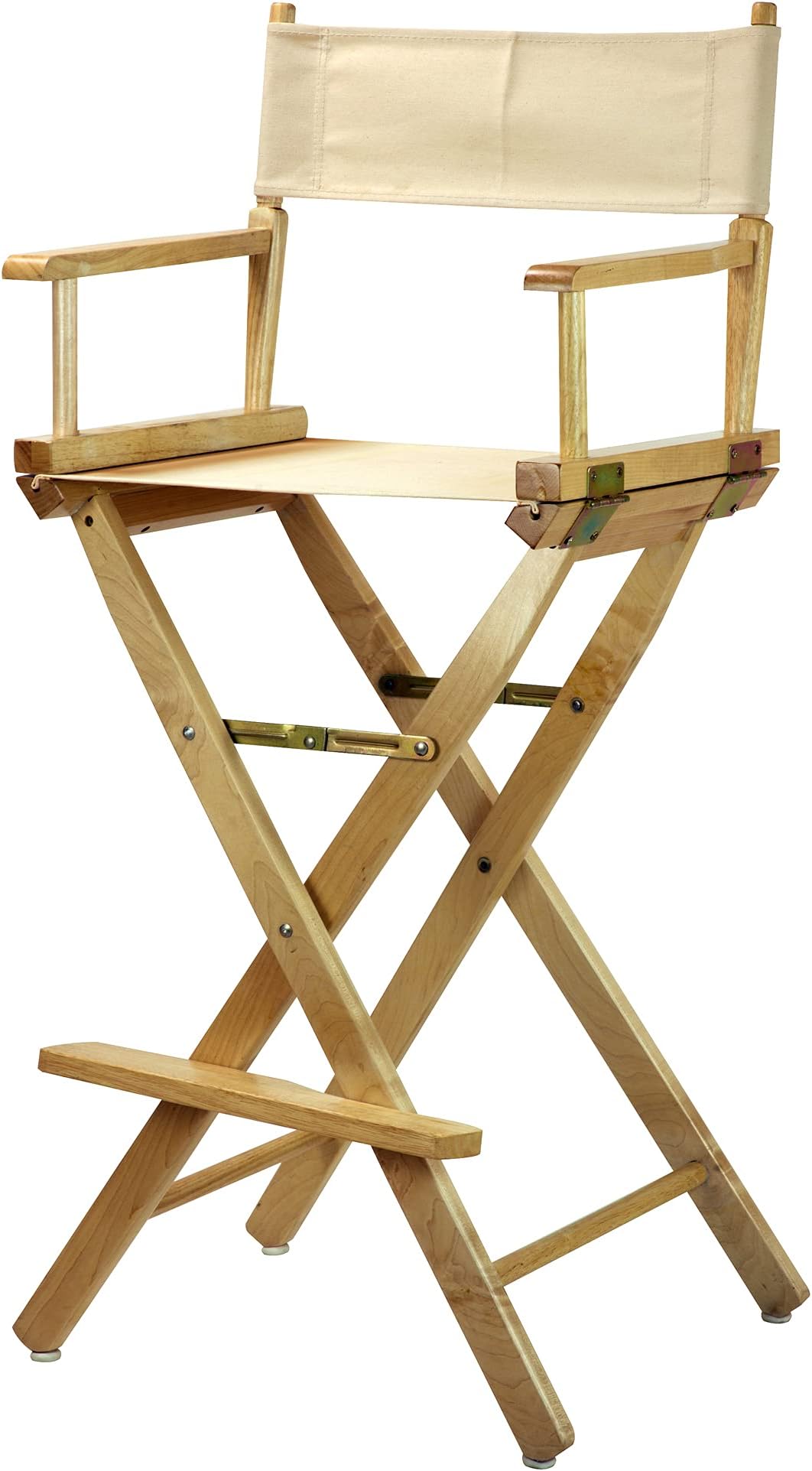 Casual Home 30" Bar Height Directors-Chairs, Natural Frame/Natural/Wheat Canvas