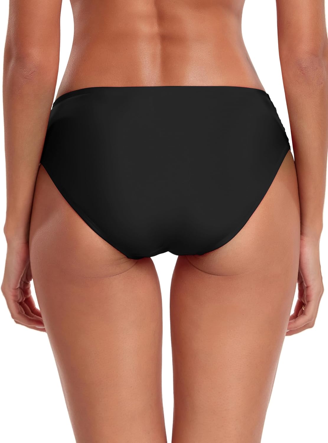 Ocean Blues Women's Ruched Sides Bikini Bottom Medium Coverage Bikini Bottom - Image 5