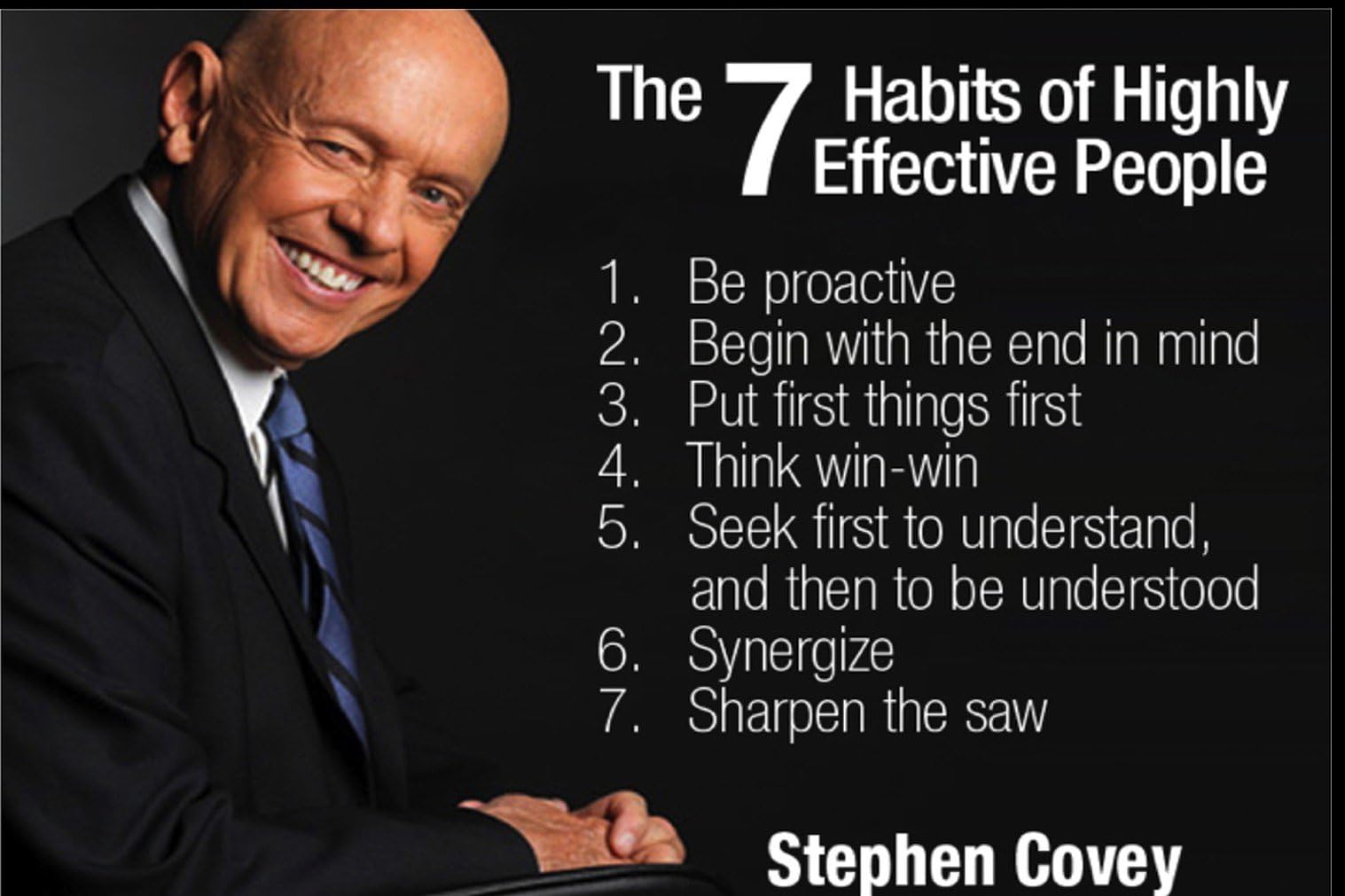 DNOVING Poster Stylish Art Print The 7 Habits of Highly Effective People Pattern Print Wall Decorative Wall Poster 20-Inch by 30-Inch