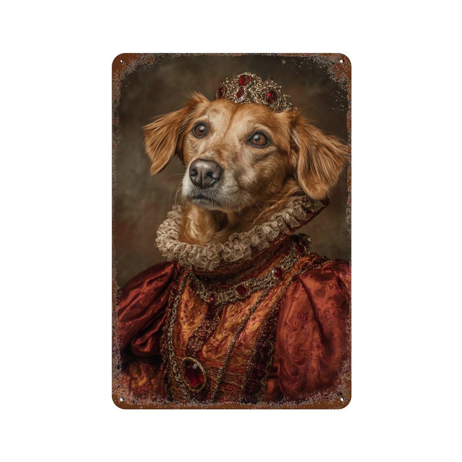 Royal Canine Costume for Dogs Distressed Metal Wall Sign 11.8"x7.9", Ideal for Pub, Kitchen And Man Cave Decor