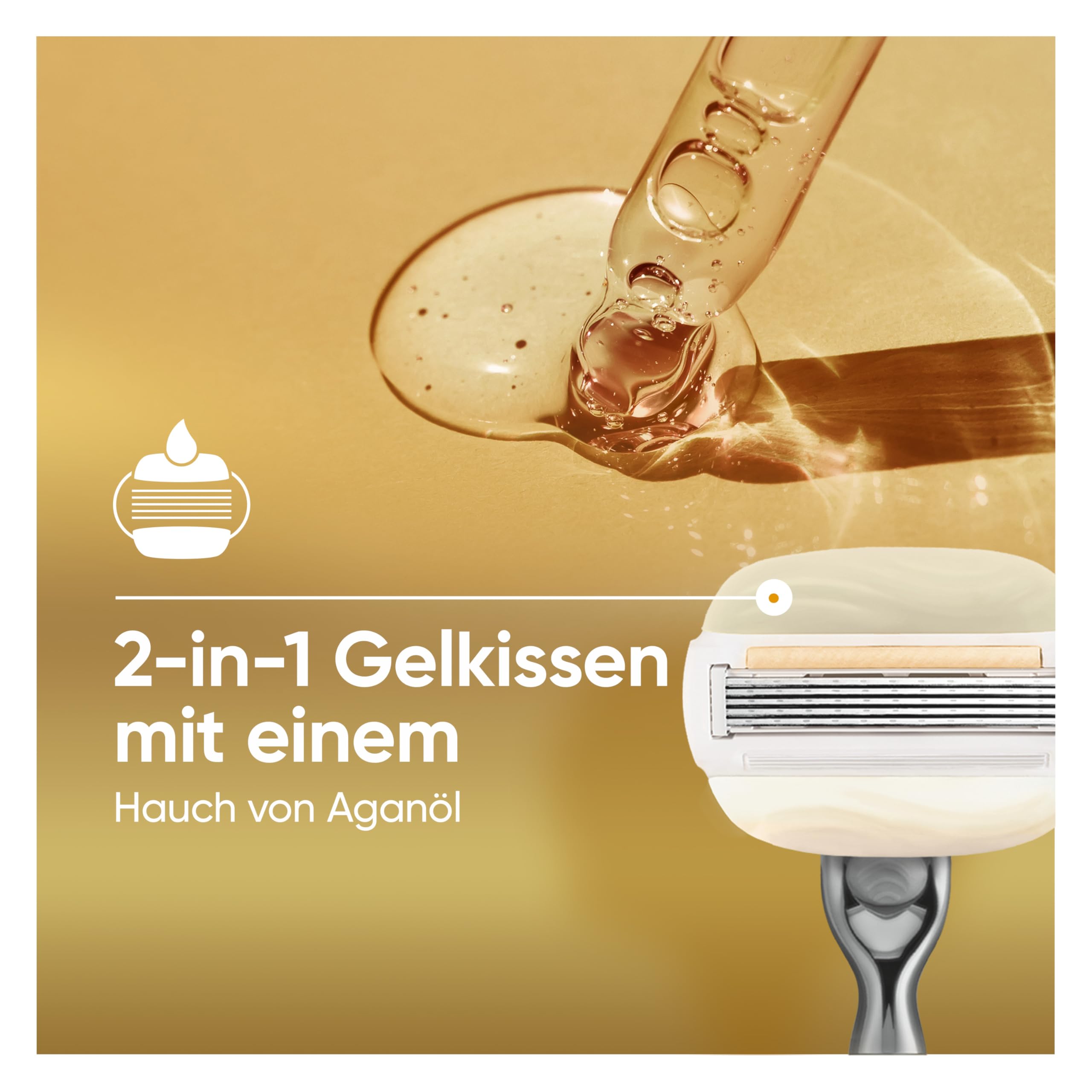 Gillette Venus ComfortGlow Rasierklingen Damen — 6 ORIGINAL Ersatzklingen mit einem Hauch von Aloe Vera für Damenrasierer, Für die Haut empfohlen, Nassrasierer für Damen