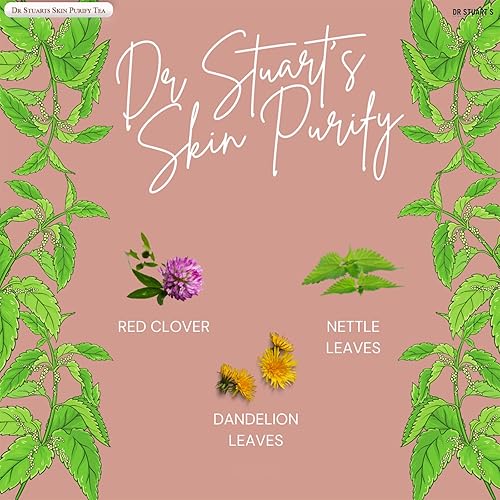 Miniatura 4 de Dr Stuarts Skin Purify Tea  Paquete de 3  15 bolsas de té (0.63 oz)  Mezcla de hierbas orgánicas para una piel clara y saludable  Promueve la salud