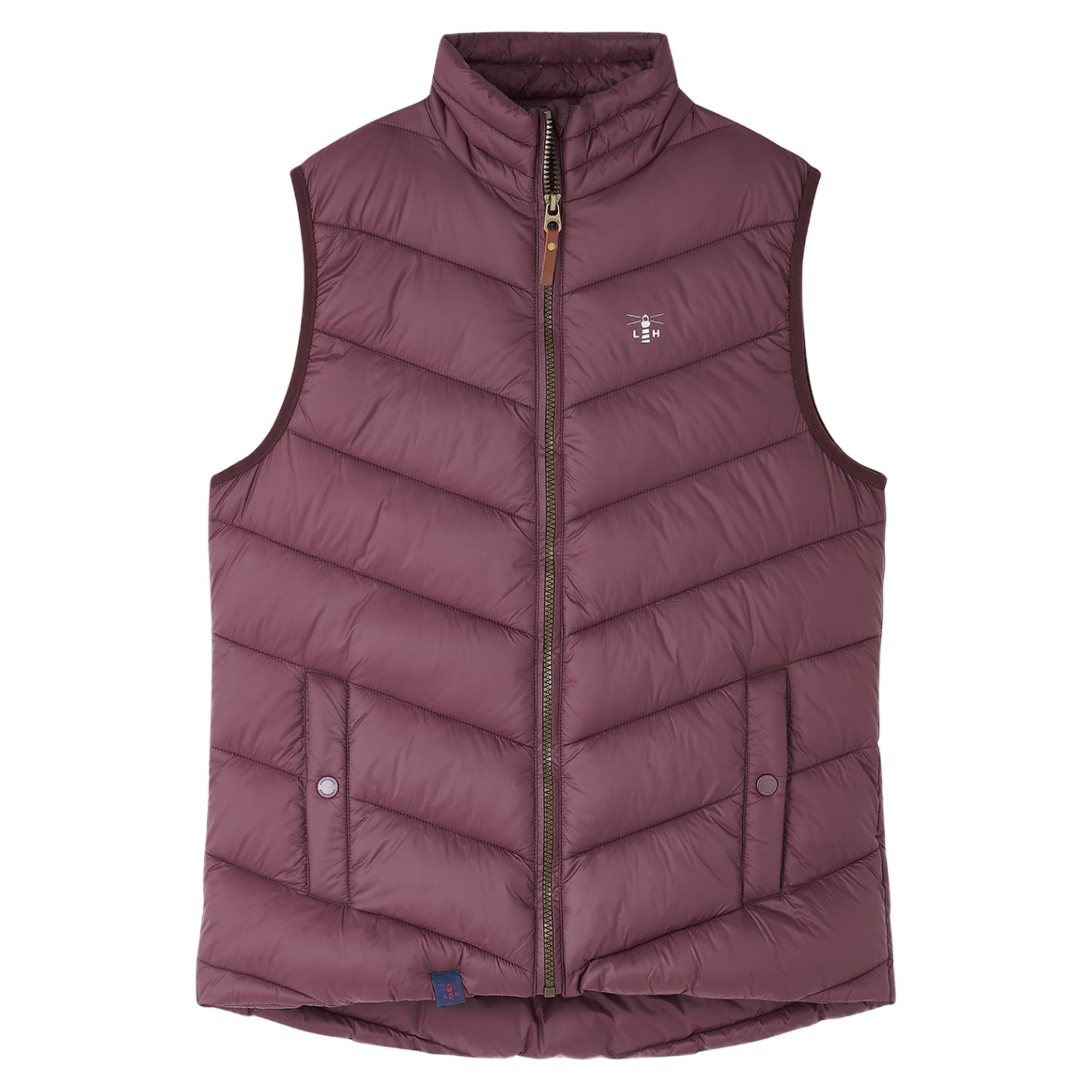 LightHouse Womens Laurel Warm Gilet - Ladies Lightweight Padded Sleeveless Vest - Cranberry - 12