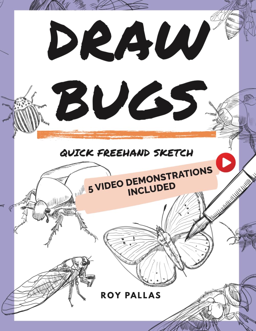 Draw bugs: Quick freehand sketch (How to draw)