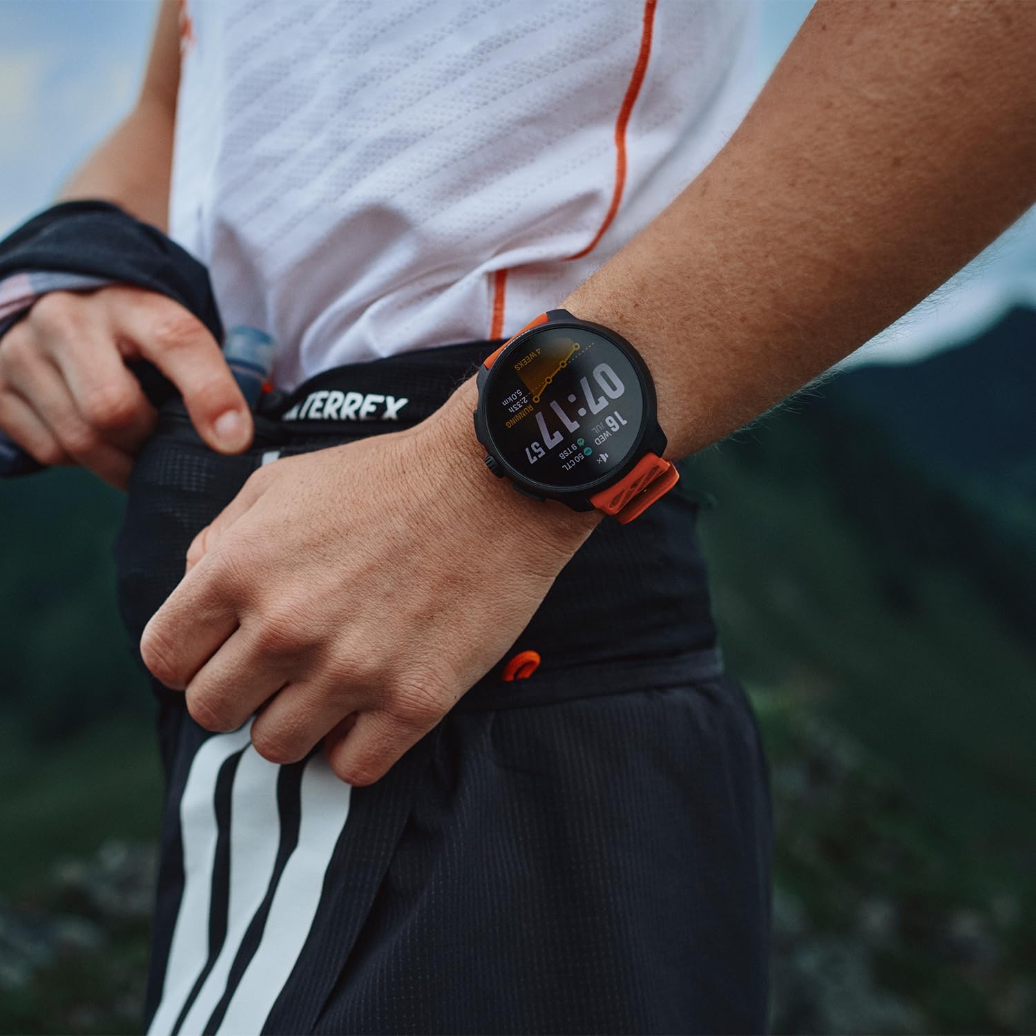 Suunto 22 ATH8 SILICONE STRAP CORAL ORANGE S+M