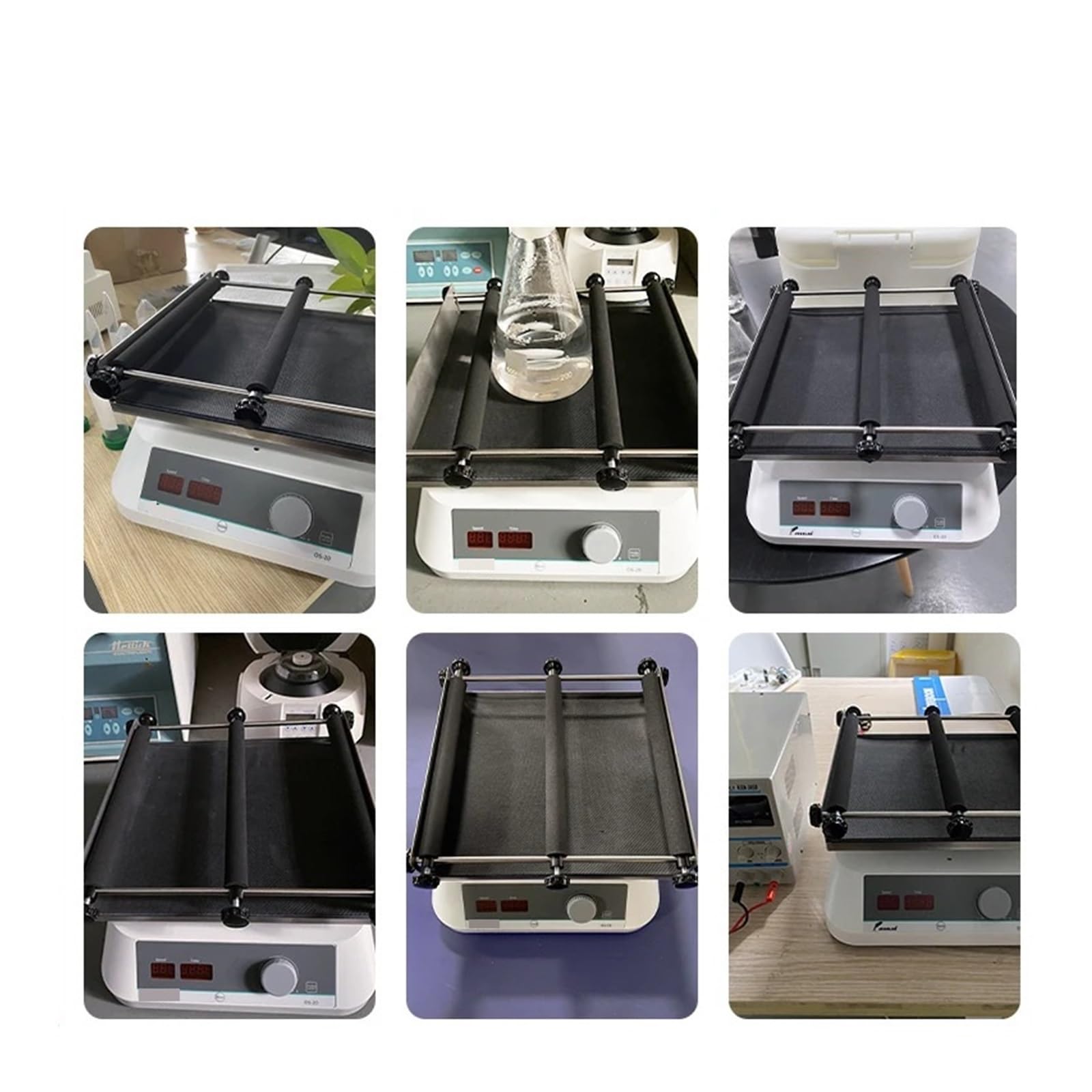 Laboratorium Wytrząsarek Z Wyświetlaczem LCD Wielofunkcyjny Laboratoryjny Oscylator Oscylacji Poziomej Z Regulowaną Prędkością Wytrząsarka Orbitalna Laboratoryjna O Regulowanej Prędkości