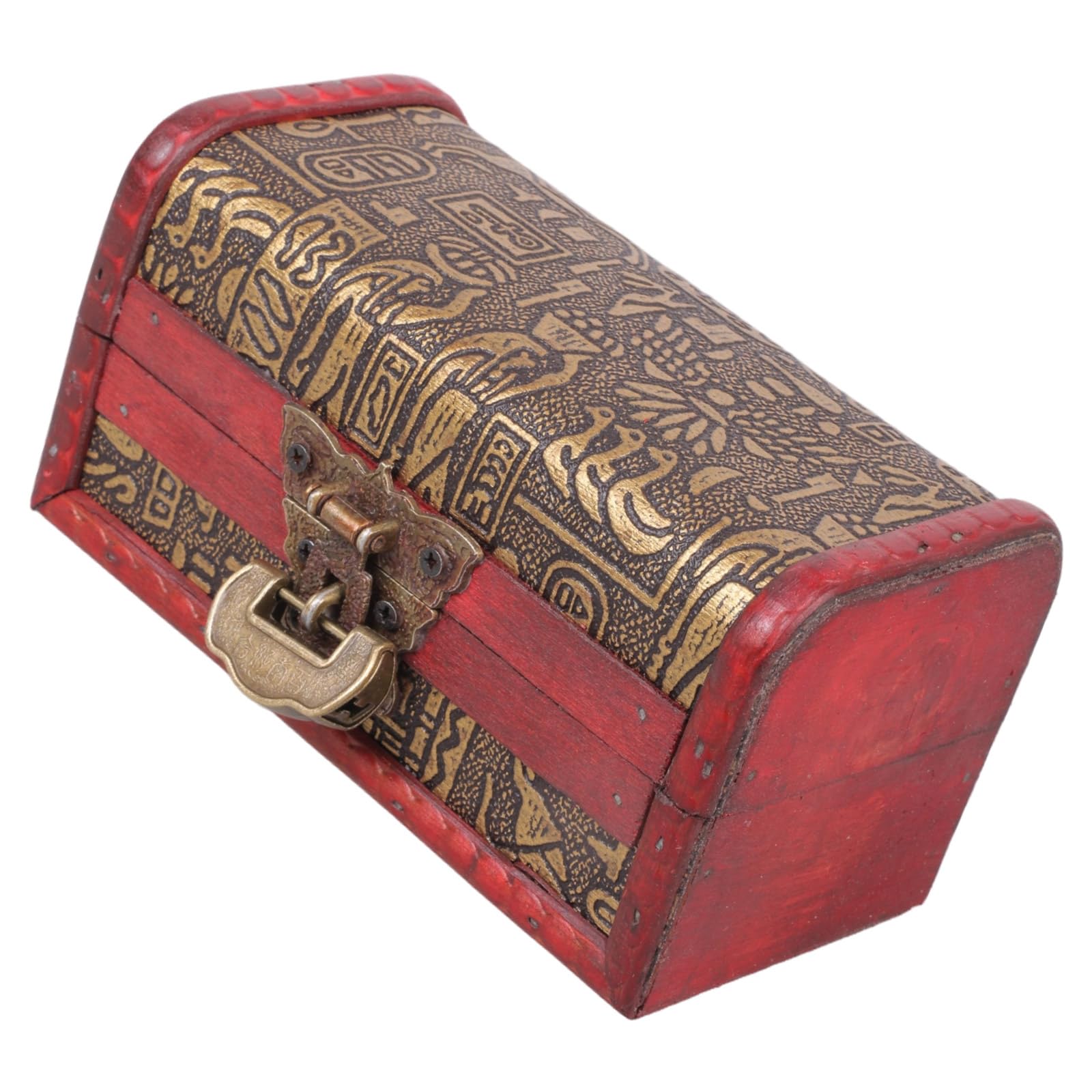 Elnwnnkc Antique Styles Handcrafted Wooden Jewelry Storage Box with for Home Decoration Keepsakes Storing Container Antique Chest Jewelry Storage