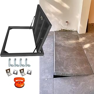 Heavy-Duty Recessed Hidden Metal Floor Access Hatch, Cellar Door Basement Outside Cover Invisible Access Panel for Home Renovation/Storm Shelter(25inx29in)