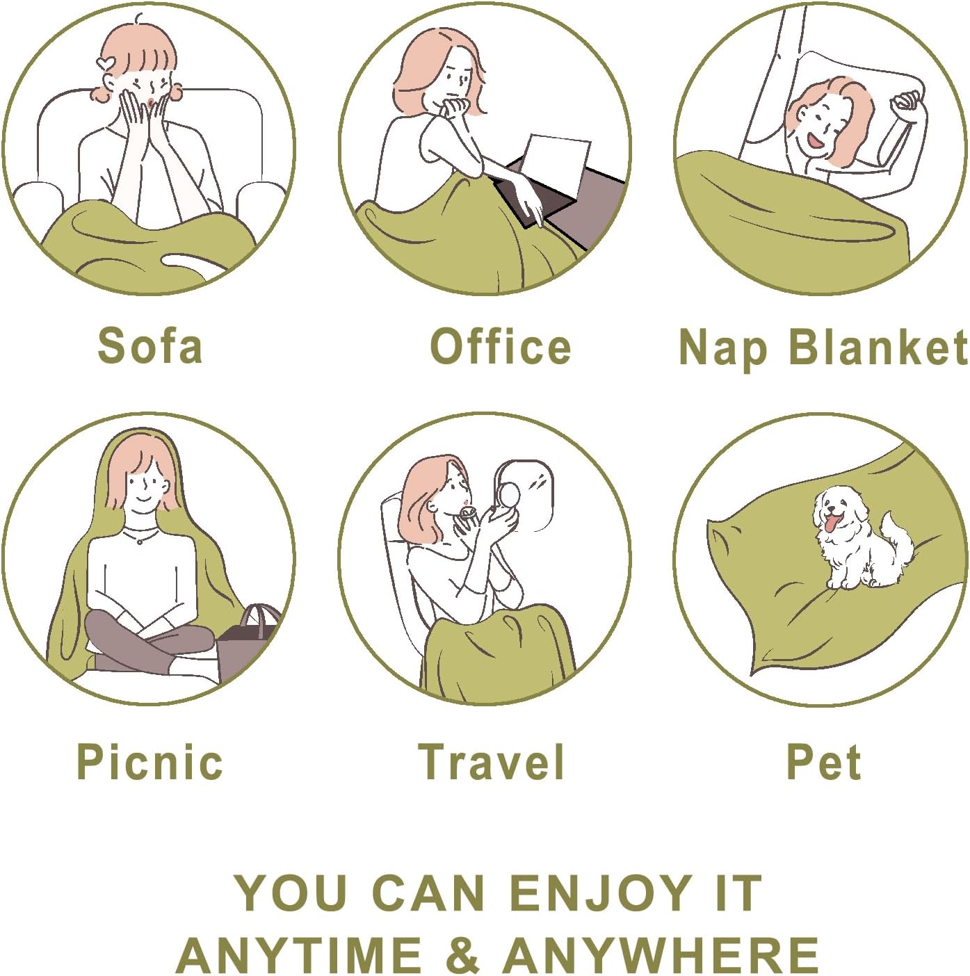 PLEASANT BOULEVARD Fleece Throw Blanket for Couch with 3D Turtle Shell Jacquard Soft Blanket, Fuzzy Blanket for All Seasons 50x60 Inches, SAGEGREEN - Image 6