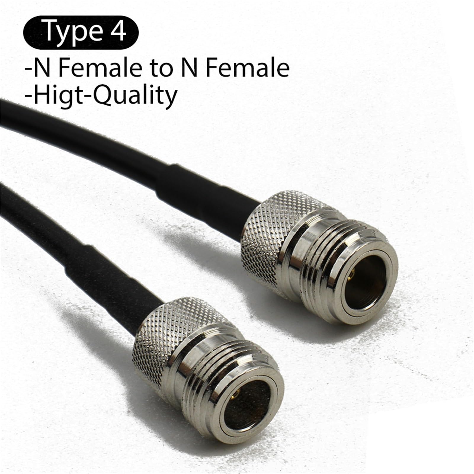 RG58 L16 N Mâle Femelle Prises Prises Prise de tir Câble Coaxial Câbles Coaxiaux Cavalier Sertissage 1 Pcs (Type 4.20CM)